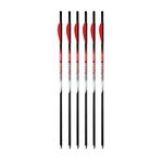 Black Eagle Executioner Crossbow Fletched Carbon Arrows/Bolts - 20/.001 - 6 Pack