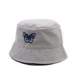 REFFER Adult's Cotton Bucket Hat (Pack Of 1) (P-Hat_Grey Cute Butterfly_Free Size)