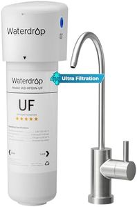Waterdrop 10UBW-UF 0.01 μm Ultra Filtration Under Sink Water Filter System for Baçtёria Reduction, Reduces Lead, Chlorine, Bad Taste & Odor, 8K Gallons, with Dedicated Faucet, USA Tech