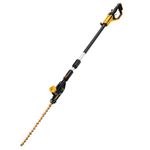 DEWALT DCMPH566N-XJ 18V XR® 55 cm Cordless Pole Hedge Trimmer - Bare Tool, Extensive 3.35m Reach, Articulating 7-Position Head, Upto 75 mins Runtime, Operating Speed of 2800 SPM, Battery NOT Included