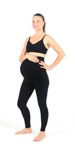 MOTHERS ESSENTIALS Maternity Pregnant Women Leggings, Seller from USA (x - Small, Black)