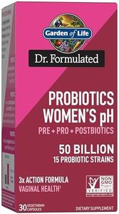 Garden of Life Dr Formulated Once Daily 3-in-1 Complete Prebiotics, Postbiotics & Probiotics for Women, PRE + PRO + POSTBIOTIC Supplement for Women’s Digestive, Immune & Vaginal Health, 30 Day Supply