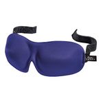 Bucky 40 Blinks Ultralight & Comfortable Contoured, No Pressure Eye Mask for Travel & Sleep, Perfect With Eyelash Extensions - Navy