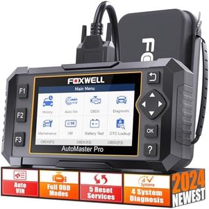FOXWELL NT614 Elite Car Scanner, 2024 Engine Airbag Transmission ABS Scan Tool with 5 Services ABS Bleeding, SAS Calibration, EPB Throttle Oil Light Reset Tool, Live Data OBD2 Scanner Diagnostic Tool