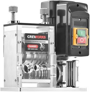 CREWORKS Automatic Wire Stripper for 1.5-30 mm Copper Wires, 5 Channel Electric Cable Stripping Machine for 0.06-1.2 Inch Scrap Wires, Cable Stripper Power Tool for Electrician Home Workshop Recycling