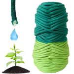 NIVAVE Pro - Plants Automatic Drip Watering Wick Cord Spike (1/6 inch, Light & Dark Green, 4 mm, 30 feet)