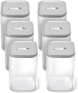 Caraway Large Glass Airtight Container 6-Pack Food Storage Container - Gray