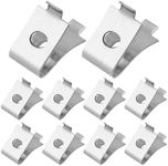 Shelf Clips, Shelf Bracket Clips Adjustable Supports Clip for 255 Standard Pilaster, Heavy Duty Metal Shelving Brackets Clips for Kitchen Cabinet Bookcase (10pcs)