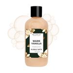 THE LOVE CO Warm Vanilla Bubble Bath For Bath Tub - Aromatherapy Epsom Salt Based Bubble Bath Soap and Luxury Bath Oil for Dry Skin - Moisturising and Relaxing - For Kids & Adults - 295Ml