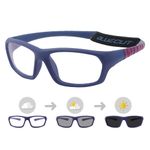 BLUE CUT Sports Protection Goggles, Photochromic Lenses Safety Glasses for Basketball, Pickleball and All Outdoor Sports