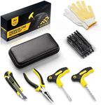 Flat Tyre Repair Kit - 27 Pieces - Car Puncture Repair Kit with Case, Portable Tire Patch Kit with Sealant, Great for Car, Motorcycle, Truck, Vans