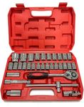 Zaptec 32Pcs 1/2 inch Socket Set - Ratchet Wrench Spanner Tool Goti Pana Set with Carry Box, for Automobiles, Bike, Car Repair Tool Kit