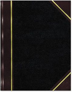 National Texhide Series Record Book, Black, 10" x 8", 300 Numbered Pages (56231)