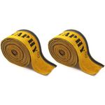 Vaphy TIG Welding Torch Cable Cover 2-Pack Flame-Resistant Leather Yellow Cover 275"x 4" (23 Feet Length)