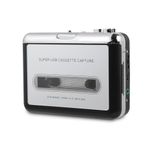 Portable Cassette Player Recorder Converter, Cassette Tape to MP3 Converter Convert Tapes to Digital Files Via USB