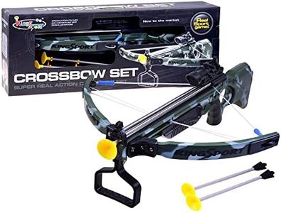 Real Action Camouflage Crossbow Archery Suction Arrows & Target Set Kids Toy