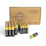 NANFU 48 Pack AA + AAA Batteries, L