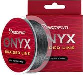 Piscifun Onyx Braided Fishing Line Advanced Superline Braid Lines 300Yd 10lb Gray