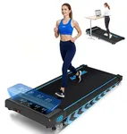 FOUSAE Walking Pad Treadmill with 9% Incline, 4-in-1 6.2MPH Treadmill for Home with Full Screen LED Display, 2.5HP Brushless Motor, 330 LB Weight Capacity, 12 HIIT Programs, Magnetic Remote Control