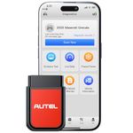 Autel AP2500E Bluetooth Code Reader OBD2 Scanner, Oil Reset, TPMS, EV Battery, BMS Reset, All-System Code Read/Clear, OBD2 10 Tests, Check Engine Light, 45+ Car Brands, for Android/iOS