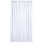 White Sheer Curtain for Party Backd