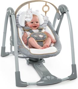 Ingenuity Deluxe Baby Swing – Portable Swing n Go, Compact Design