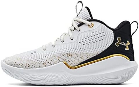 Under Armour Women's Flow Breakthru 2 Basketball Shoe, White/Black, 8.5