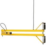 Fostoria TPI Corporation 60-LDA Loading Dock Arm – 40" Reach Dual Square 1-1/2 inch Steel Tubing, 120V, with two embedded outlets, safety yellow