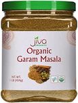 Jiva Organics Organic Garam Masala Powder 1 Pound Bulk Jar - NON-GMO, Salt Free, Premium Indian Spice Blend