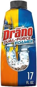 Drano Dual-Force Foamer Drain Clog Remover and Cleaner for Shower or Sink Drains, Unclogs and Removes Sources of Odor, 17 Fl Oz