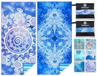 Microfiber Lightweight Beach Towel Sand Free Quick Dry Absorbent Thin Compact Towels for Swimming Pool Camping Beach Accessories Large Easy Pack Travel Things for Vacation Essentials Gift Adult