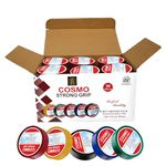 Forus Cosmo ISI Marked PVC Insulation Electrical Tape, Fire Retardant Waterproof Strong Self Adhesive Electrical Tape for household wiring, Electrical Wire Tape 18mm x 7 Meters, Multicolor Pack 30 Pc