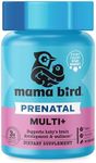 Best Nest Wellness Mama Bird Prenatal Multi Plus - Prenatal Care Supplement Supports Brain & Digestive Health - Vegan Multivitamin with L-Methylfolate, Probiotics & More - 30 Caplets (30 Servings)