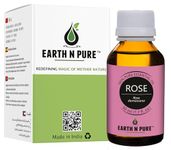 Earth N Pure Rose (Gulab Oil) Essential Oil Natural and Therapeutic Grade 50 ml