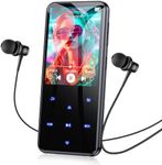 AGPTEK 64GB MP3 Player with Bluetooth, M3 2.4 inch Music Player with Speaker and FM Radio, Touch Buttons, Supports Up to 128GB