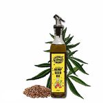 Hemp Puffed Hemp Seed Oil (500ml) Dispenser Bottle| Cold Pressed | Rich in Omega-3 and Omega-6 | Food Grade | Multipurpose Oil | Anti-Inflammatory Benefits | Oil For Glowing Skin | Oil For Hair Fall