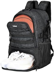 Goloni | Large Basketball Backpack Bag with Shoe and Ball Compartment, Soccer Backpack, Baseball, Softball, Volleyball Sport Bag, Travel Gym Backpack, Basketball Training Equipment Water Resistant