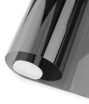 COSMOS STAR One Way Mirror Privacy Reusable Window, DoorFilm Daytime Privacy Film,Heat Control Anti Uv Reflective Static Cling Window Tint for Home and Office(20"X200" Inches, Light Black Film)