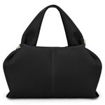 VOSTEVAS Crossbody Bag for Women Leather Tote Shoulder Bag Vintage Hobo Purse Cloud Pouch Bag With Removable Strap (Black L)