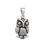 Designer Inspirations Boutique Little Owl Sterling Silver Pendant Necklace - WITHOUT A Chain - Lovely & Cute Owl Bird Pendant