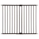 North States MyPet Windsor Walk Thru Pet Gate: 28.68" - 47.85" Wide Dog Gate. Hardware Mount, Dog Gates for The House, Cat Gate for Doorway. 31" Tall, Matte Bronze