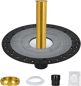 FERUERW Freestanding Bathtub Drain, Freestanding Tub Drain Rough-in Kit, Easy Freestanding Bathtub Drain Mounting Kit with ABS Plastic Adapter and Brass Liner