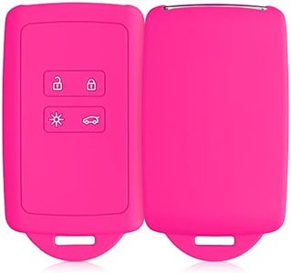 kwmobile Key Cover Compatible with Renault - Neon Pink