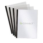 Q-Connect Black A4 5mm Slide Binder and Cover Set (Pack of 20) KF01926