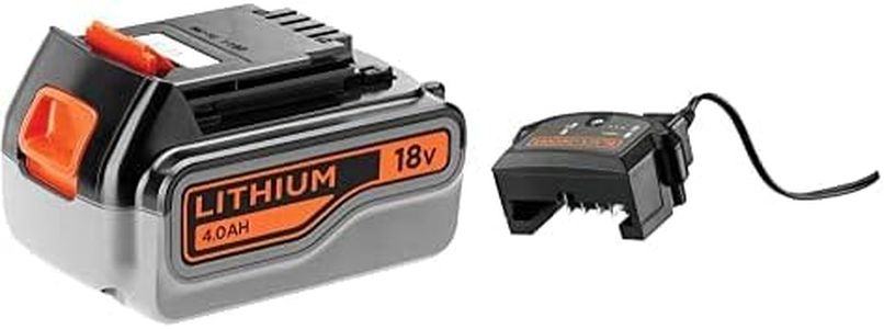 BUNDLE BLACK+DECKER 18V Lithium-Ion 4.0Ah Battery and BLACK+DECKER 1A Compact Battery Charger