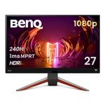 BenQ MOBIUZ EX270M Gaming Monitor 27" FHD 1080p 240Hz 1ms | IPS | HDRi | 99% sRGB | Freesync Premium | Eye-Care Tech | Adjustable Height, Swivel & Tilt | 2.1 Speakers | DisplayPort | HDMI | USB Hub