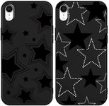 Foonary 2 Pack Black Print Phone Ca