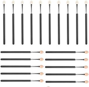 Chudian 20pcs Pinceles de Sombras de Ojos,Cepillo de Sombra de Ojos Brocha de Maquillaje de Ojos Pincel Delineador de Ojos Cepillo Delineador de Ojos Esponja Cepillo de Sombra de Ojos(13.5cm)