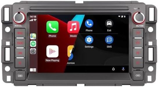 YZKONG Car Stereo for Chevrolet Buick GMC Sierra Yukon Chevy Silverado Tahoe 2007-2014, Wireless Carplay Andriod Auto HiFi Sound 7 inch Touch Screen Car Radio with Bluetooth/RDS/AM/FM/USB