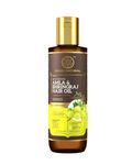 Khadi Natural Amla & Bhringraj Hair Oil | Herbal Oil for Boosting Hair Growth | Non-sticky Hair Oil | Silicone & Mineral Oil Free | Suitable for All Hair Types | Powered Botanics|200ml